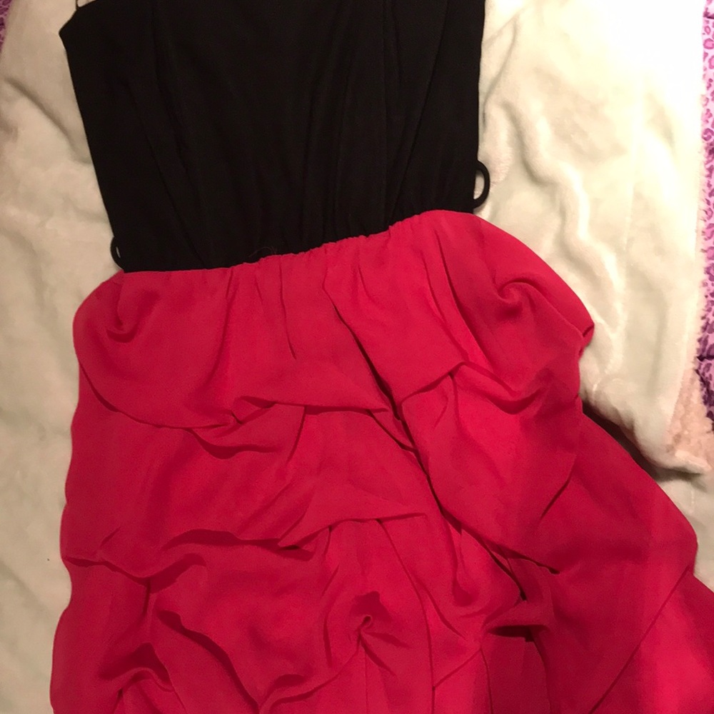 Pink & black dress